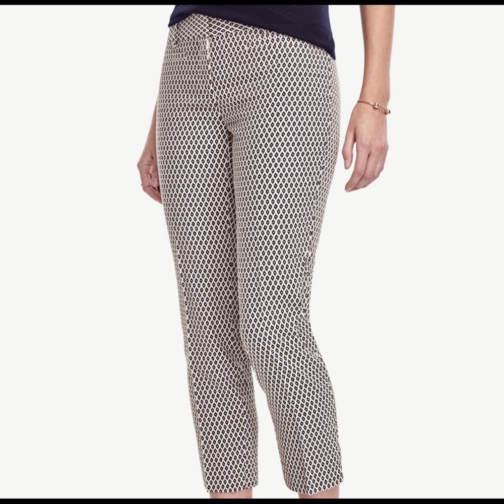 Ann Taylor blue and white dress pants